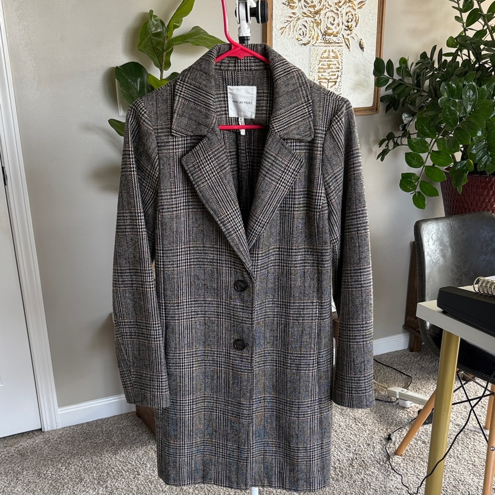 Avec Les Filles Plaid Women's Coat
